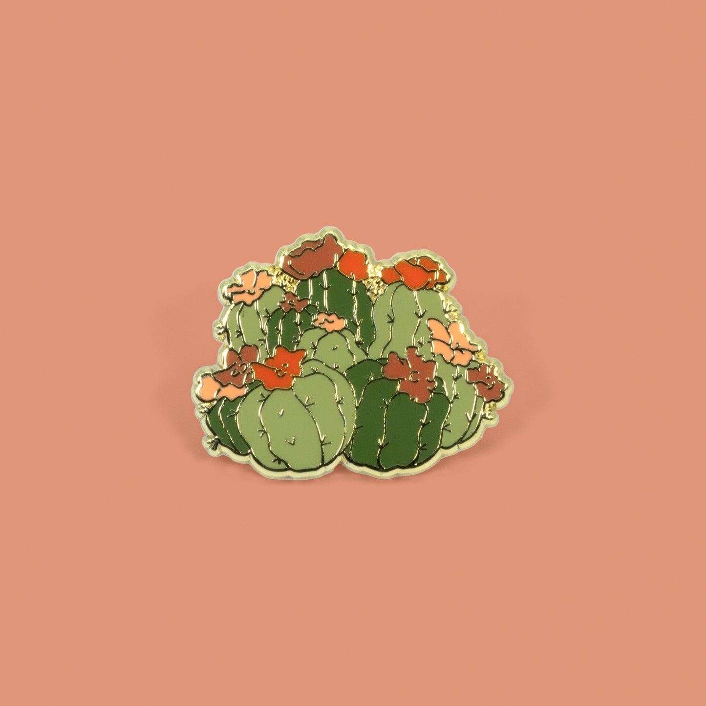 Las Amigas, ALL FOUR Enamel Pins, Cacti Friend Series
