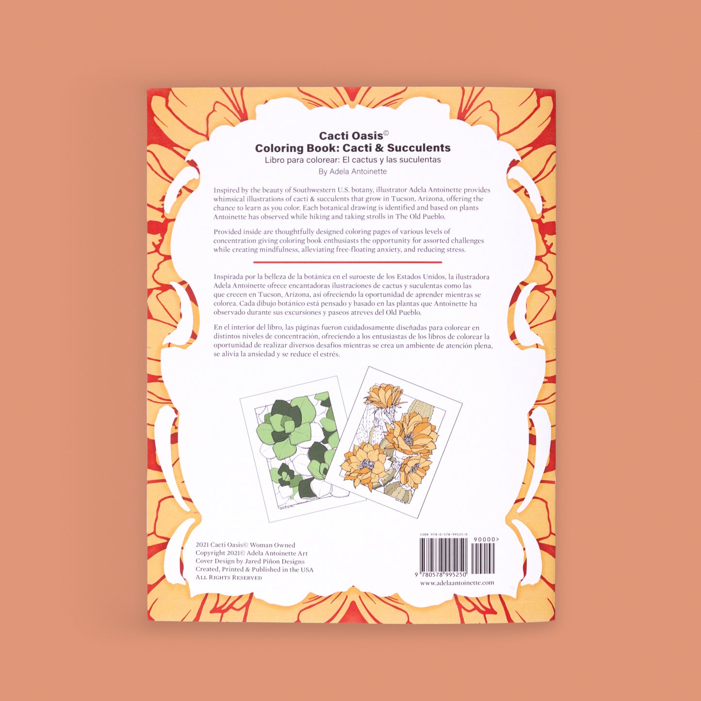 Slightly Imperfect Item | The Cacti Oasis© Coloring Book: Cacti & Succulents