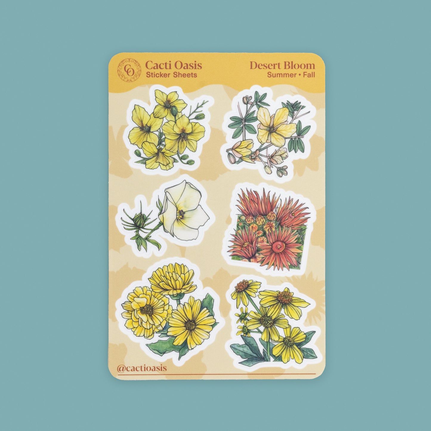 Desert Bloom - Fall/Summer Vinyl Kiss-cut Sticker Sheet