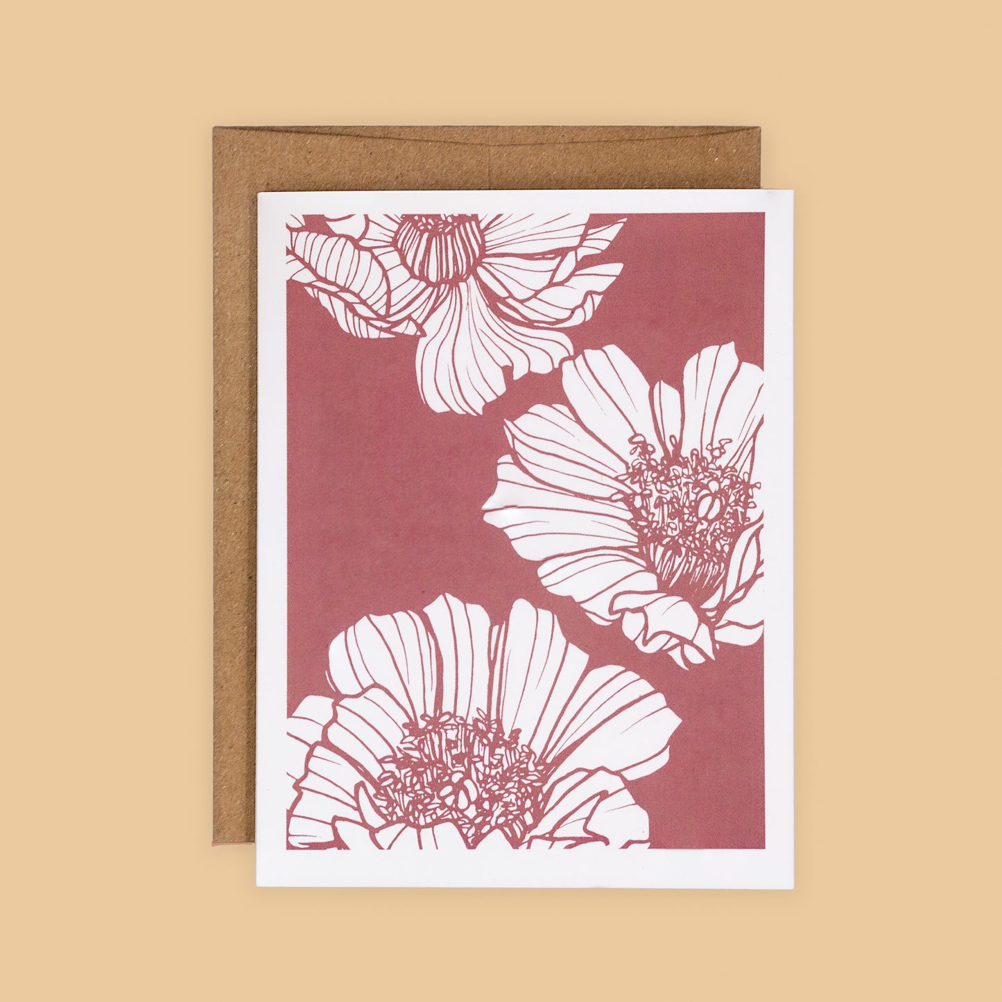 Bloom Patch & Dusty Pink Floral Greeting Card