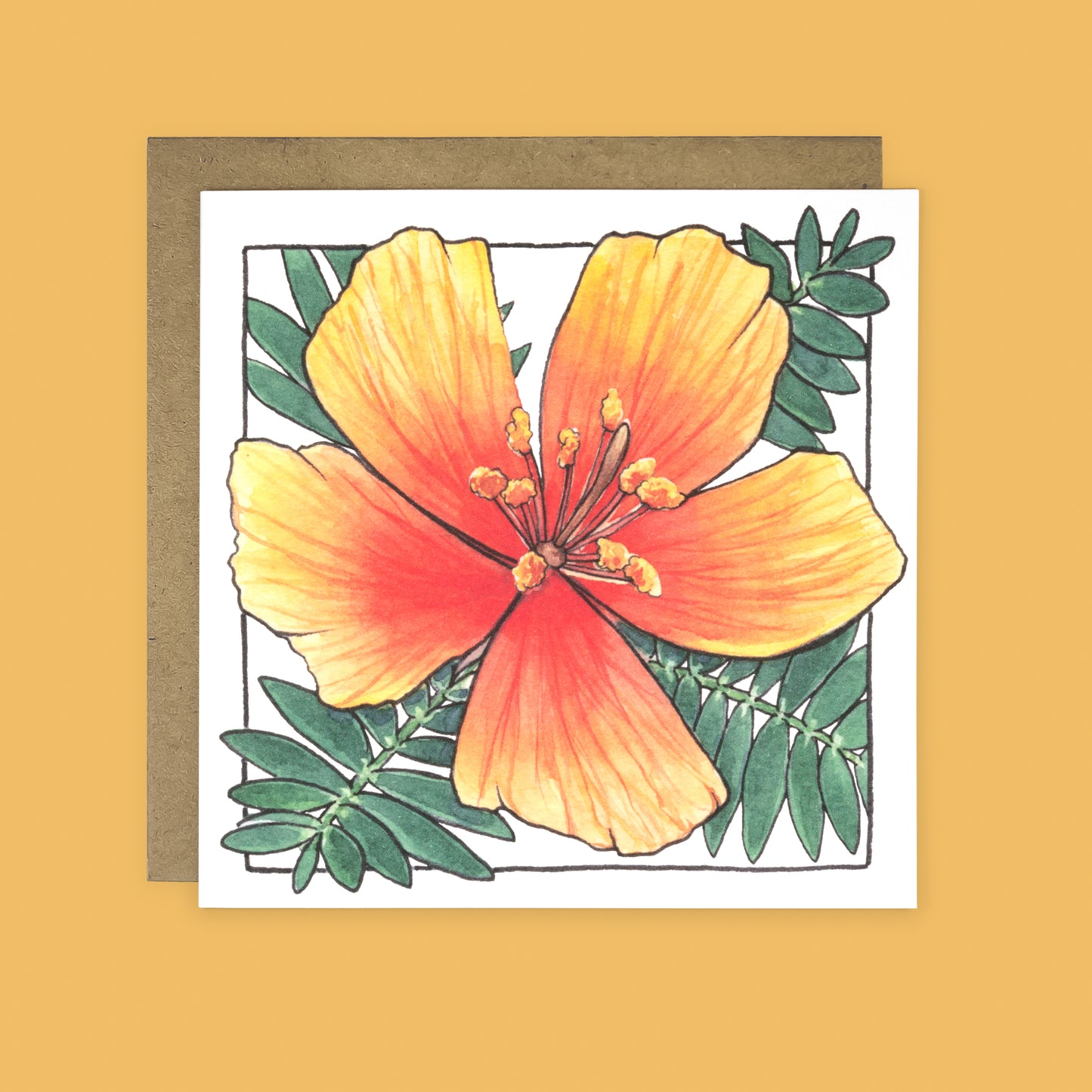 Arizona Poppy | Desert Bloom Greeting Card