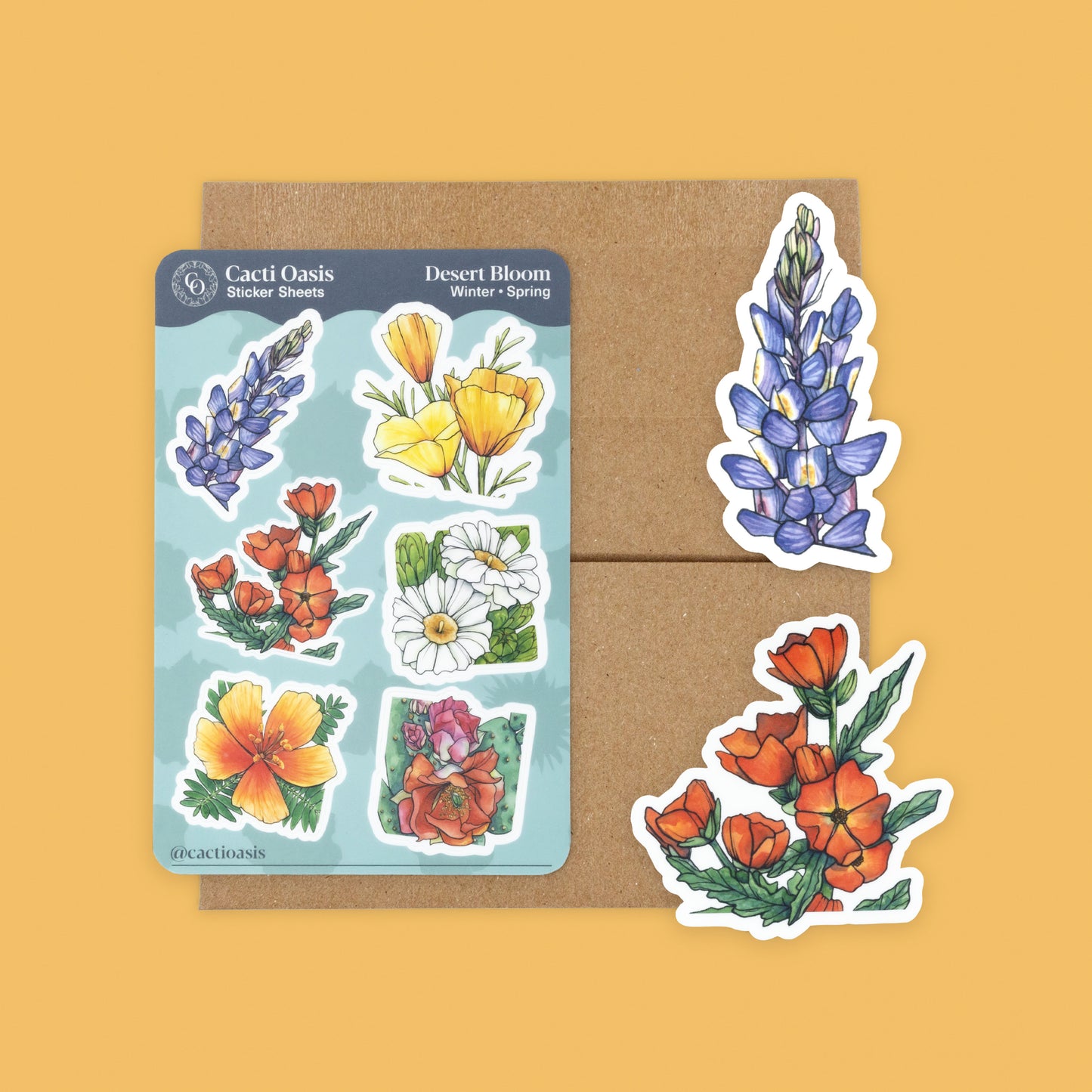 Desert Bloom Winter/Spring Sticker Collection