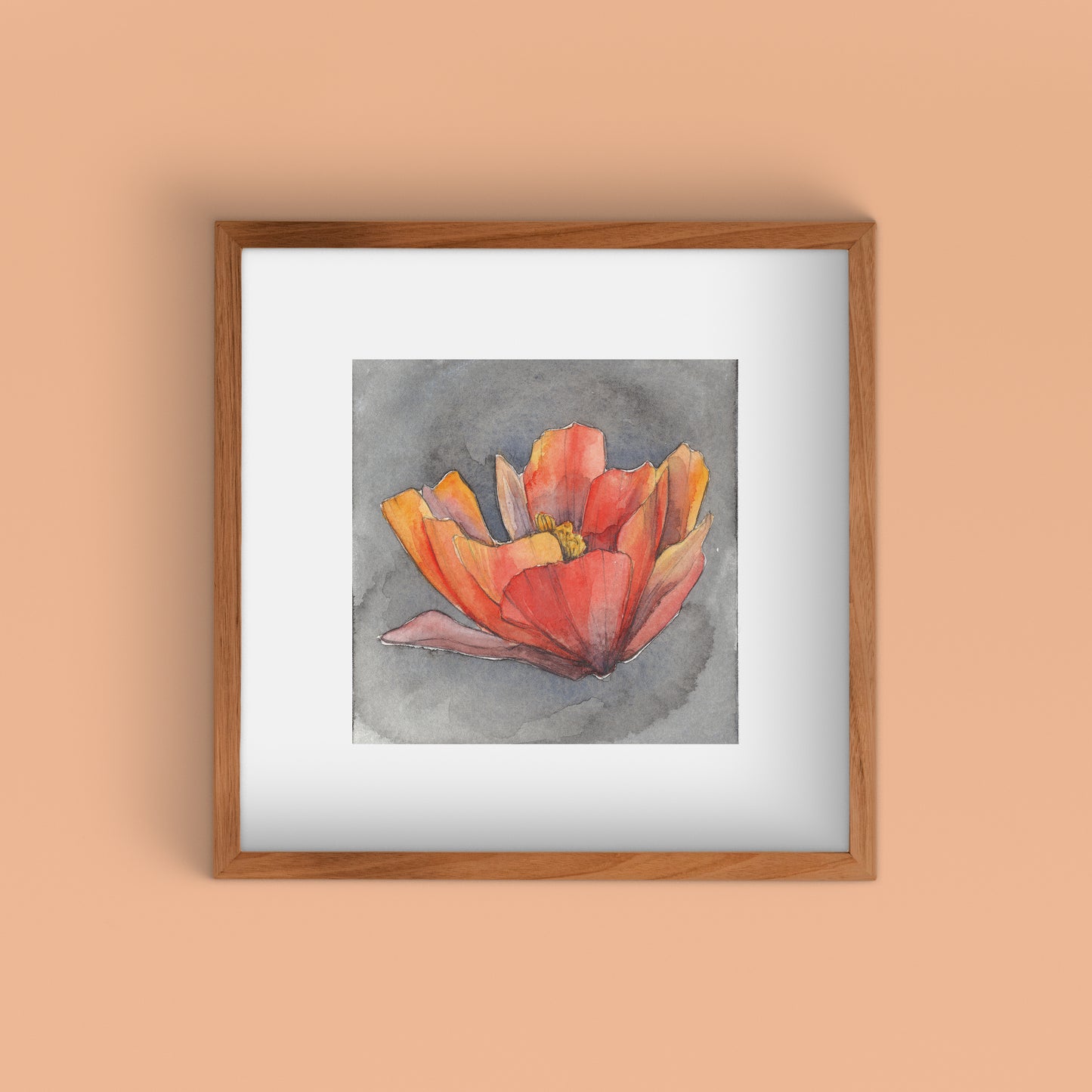Cholla Blossom I | Watercolor Art Print