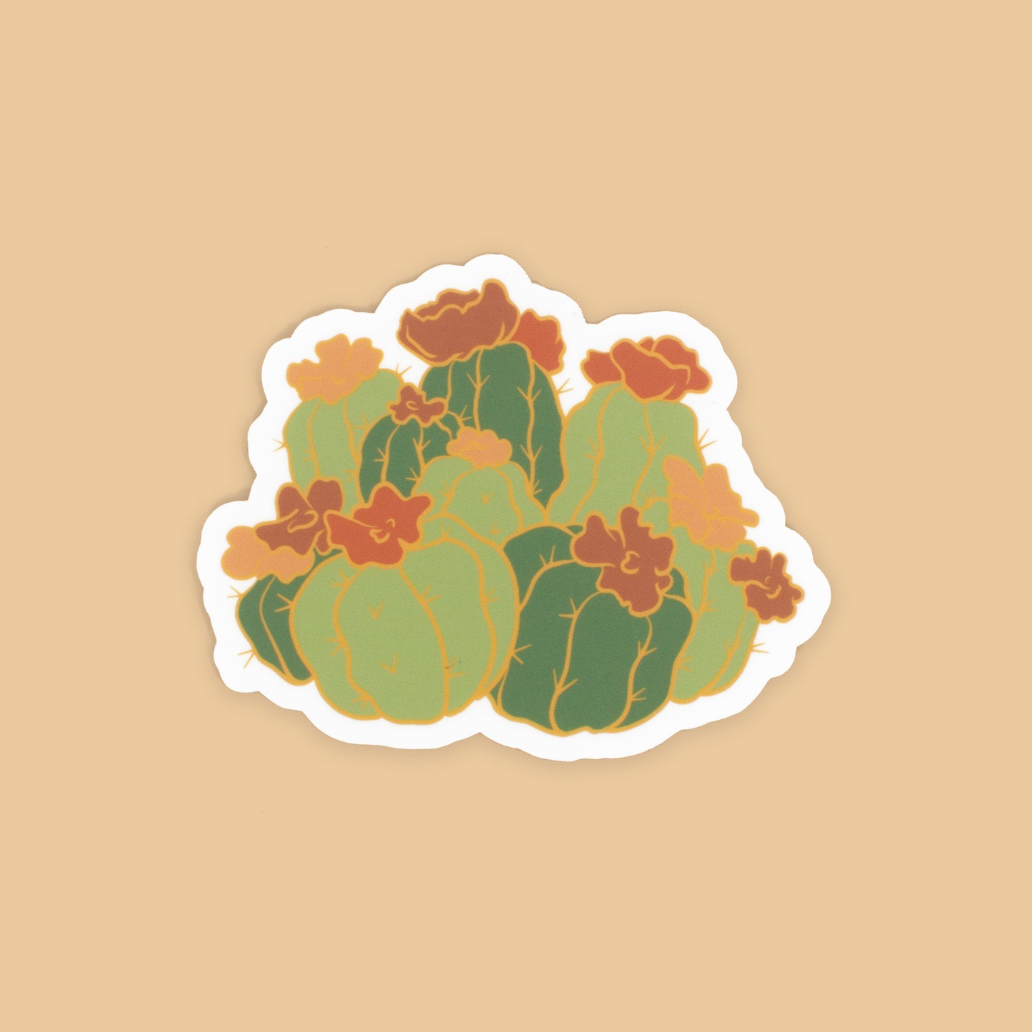 Las Amigas, ALL FOUR Enamel Pins, Cacti Friend Series