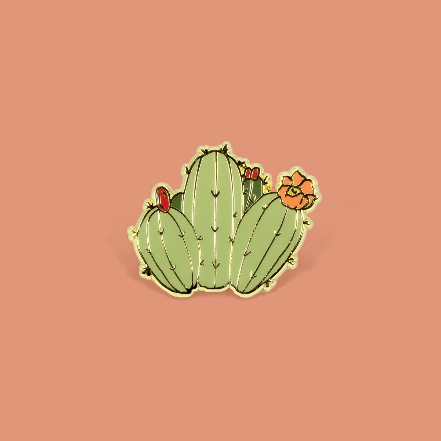 Las Amigas, ALL FOUR Enamel Pins, Cacti Friend Series