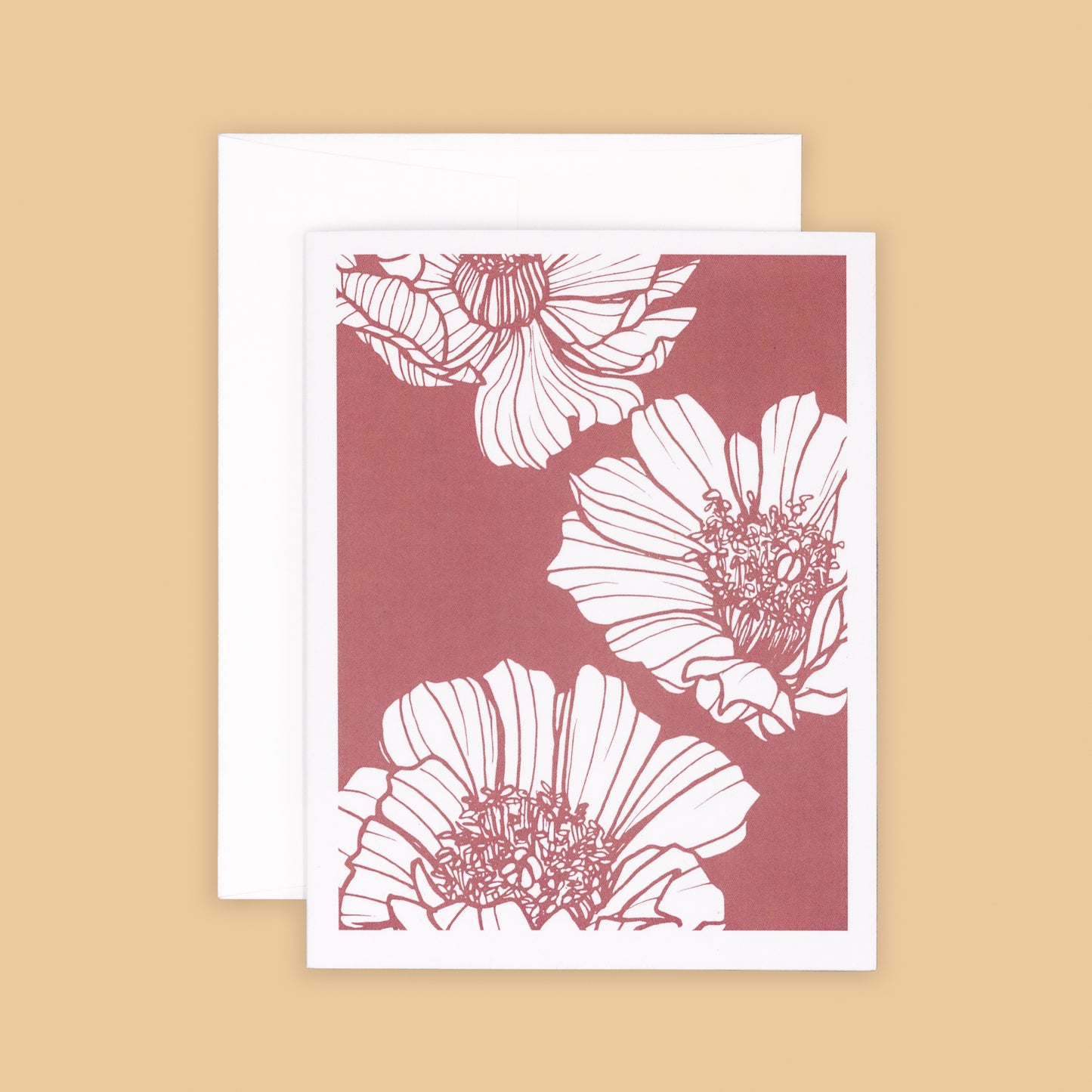 Card Sets | Bloom Floral Greeting Cards - Dusty Pink