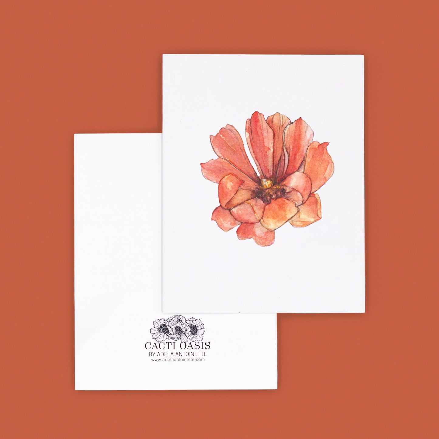 Orange | Cholla Blossom Greeting Card