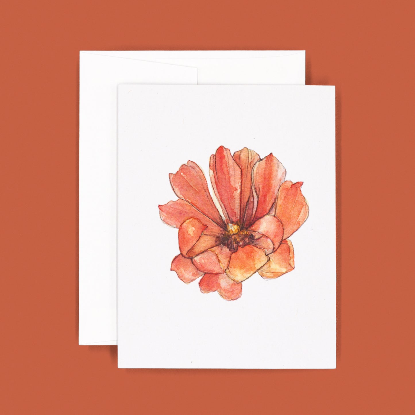 Orange | Cholla Blossom Greeting Card