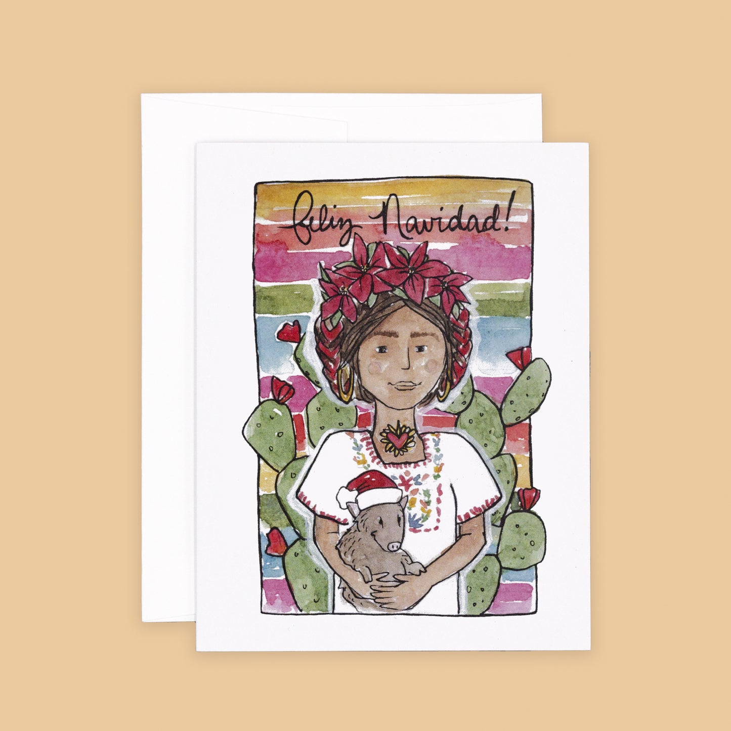 Holiday Greeting Card Set of 8 | Feliz Navidad - La Chica