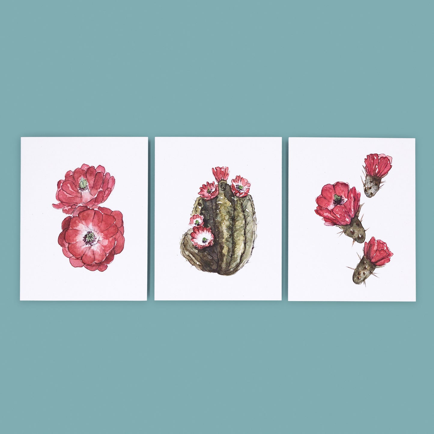 All Three Cards | Claret Hedgehog Greeting Card