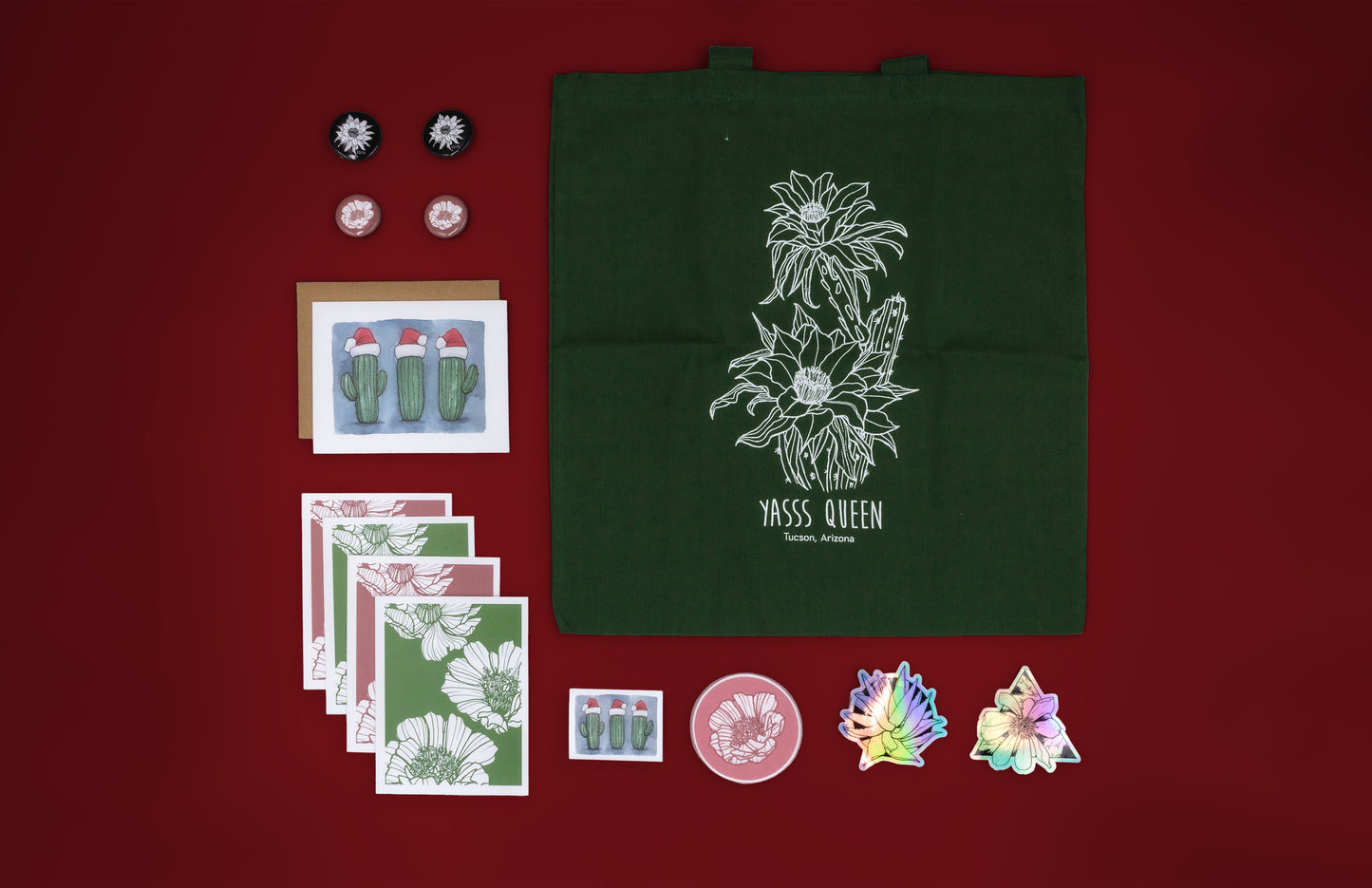 Holiday Gift Box | Coloring Book & Tote Bag | GREEN