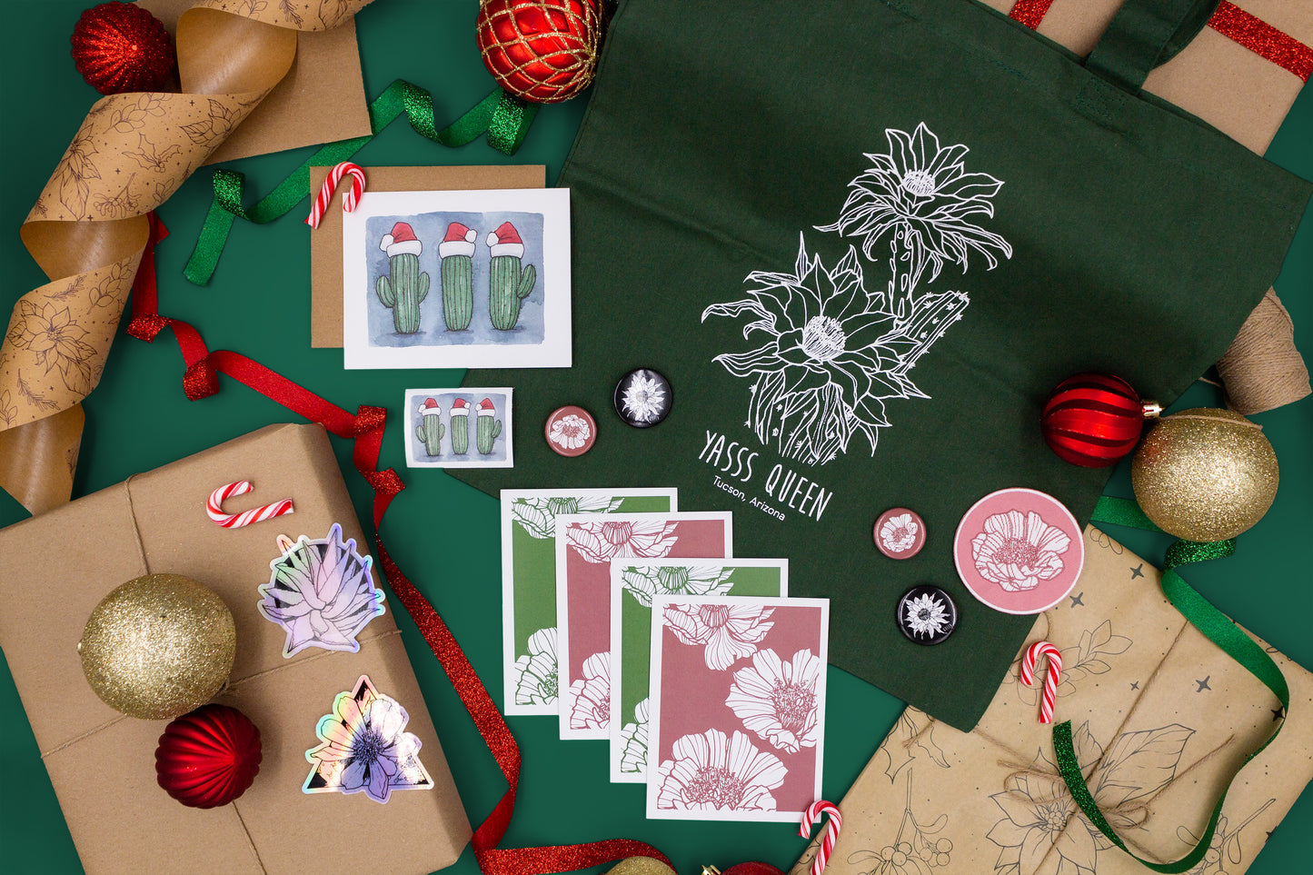 Holiday Gift Box | Coloring Book & Tote Bag | GREEN