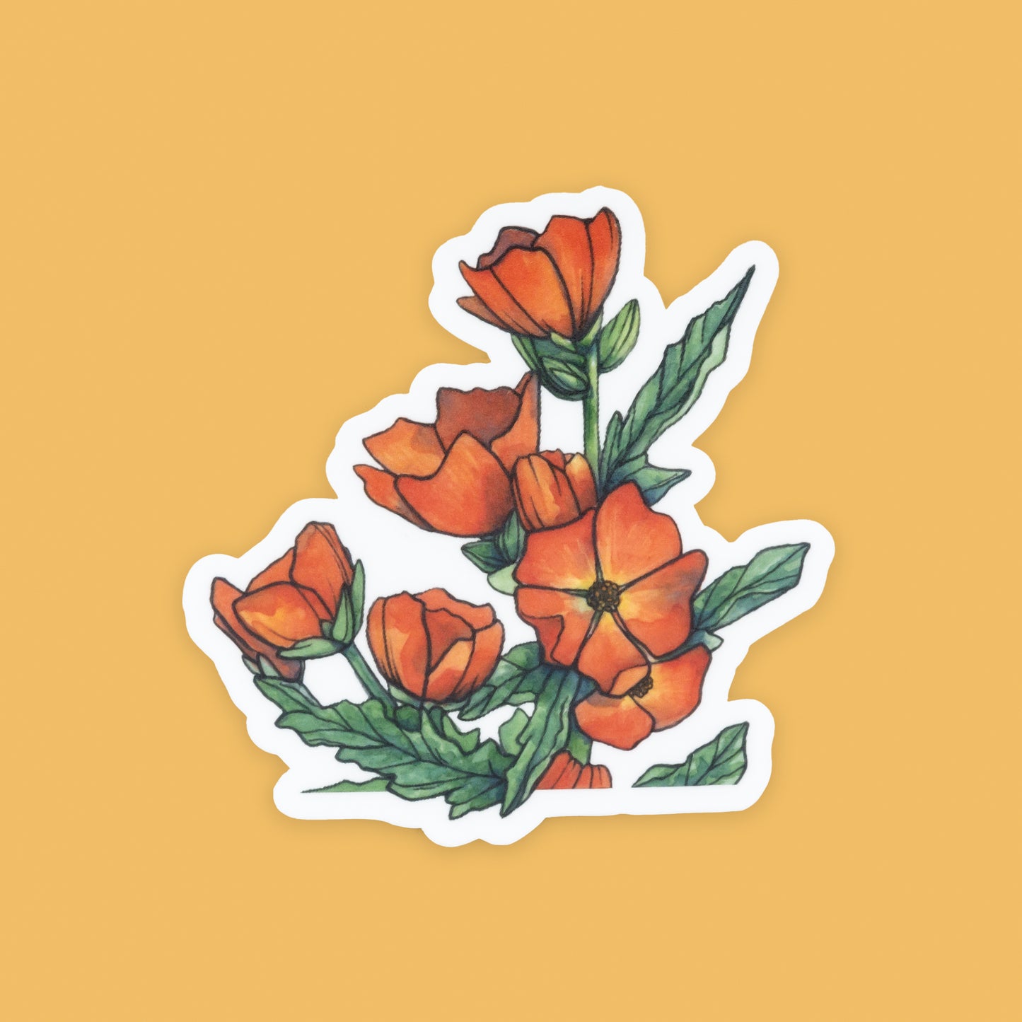 NEW! Desert Globemallow Vinyl Die-cut Sticker