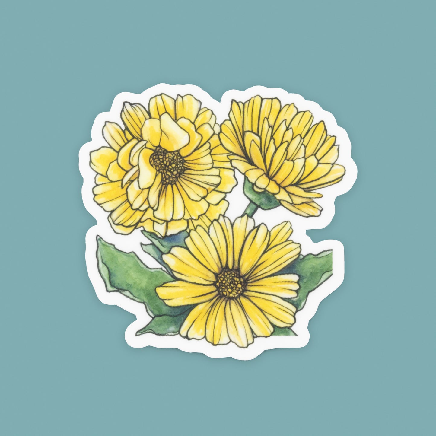 NEW! Desert Marigold Vinyl Die-cut Sticker