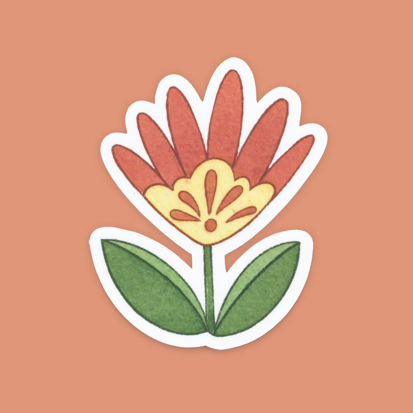 Flor de Puebla Vinyl Die-cut Sticker